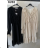 Elegantes Damenkleid mit langen Ärmeln (Einheitsgröße S/M) ITALIAN FASHION IMPOC236282