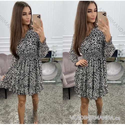 Damen-Langarmkleid (S/M EINHEITSGRÖSSE) ITALIAN FASHION IMPOC236146
