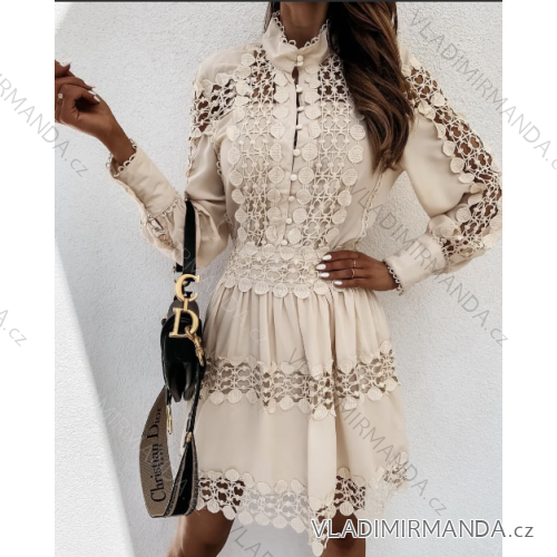 Elegantes Langarmkleid aus Spitze für Damen (S/M/L Einheitsgröße) ITALIAN FASHION IMPOC236339