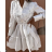 Elegantes Langarm-Hemdkleid für Damen (S/M/L ONE SIZE) ITALIAN FASHION IMPOC236337