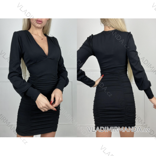 Damen-Langarmkleid (S/M EINHEITSGRÖSSE) ITALIAN FASHION IMPBB23S2861