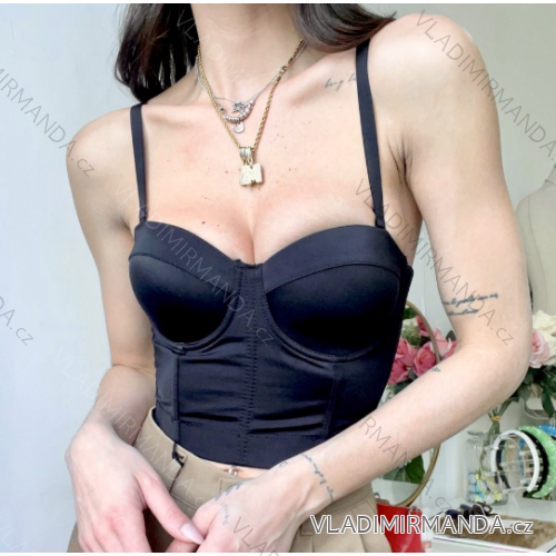 Damen-Crop-Top mit Trägern (Einheitsgröße S/M) ITALIAN FASHION IMPBB239005mo
