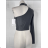 Langärmliges Crop-Top für Damen (Einheitsgröße S/M) ITALIAN FASHION IMPBB23A11475