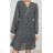 Langärmliges Plisseekleid für Damen (Einheitsgröße S/M) ITALIAN FASHION IMPBB23F10430