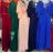 Ballkleid lang, elegant, Party, kurzärmelig, Damen (XL/2XL/3XL Einheitsgröße) ITALIAN FASHION IMM23001