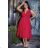 Damen Plus Size (42-46) langes elegantes ärmelloses Partykleid POLISH FASHION PMLBC23265-10 dunkelrosa 42