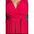 Damen Plus Size (42-46) langes elegantes ärmelloses Partykleid POLISH FASHION PMLBC23265-10 dunkelrosa 42