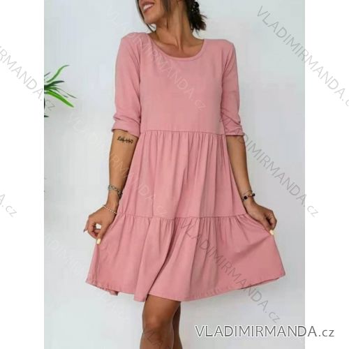 Ärmelloses Abendkleid mit langer Spitze (uni s-m) ITALIAN FASHION IM919902