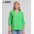 Elegante Kurzarm-Bluse/Tunika-Hemd für Damen (S/M ONE SIZE) ITALIAN FASHION IMM22976