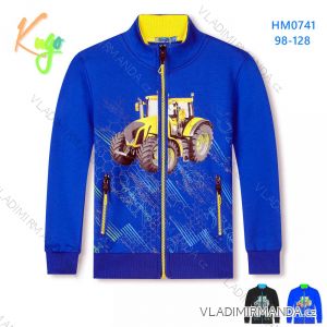 Kinder-Mädchen-Sweatshirt mit langen Ärmeln und Reißverschluss (98-128) KUGO FM8780/D