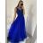 Ärmelloses Abendkleid mit langer Spitze (uni s-m) ITALIAN FASHION IM919902