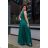 Damen Plus Size (42-46) langes elegantes ärmelloses Partykleid POLISH FASHION PMLBC23265-10 grün 42