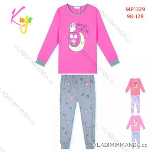 Langer Kinderpyjama für Mädchen (98-128) KUGO MP1329