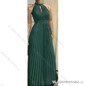 Ärmelloses, plissiertes langes Damenkleid (Einheitsgröße S/M) ITALIAN FASHION FMPRP23R1469