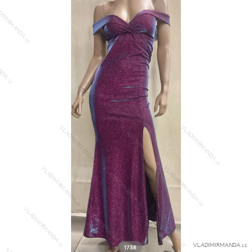 Langes, elegantes Carmen-Kleid für Damen (Einheitsgröße S/M) ITALIAN FASHION FMPRP231738