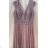 Langes, elegantes, ärmelloses Damenkleid (Einheitsgröße S/M) ITALIAN FASHION FMPRP239336