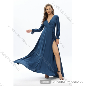 Langes, elegantes Langarmkleid für Damen (Einheitsgröße S/M) ITALIAN FASHION FMPRP23JR22365