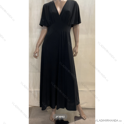 Langes Kurzarmkleid für Damen (Einheitsgröße S/M) ITALIAN FASHION FMPRP23JF3992