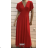 Langes, kurzärmliges Damenkleid (Einheitsgröße S/M) ITALIAN FASHION FMPRP23SF6054
