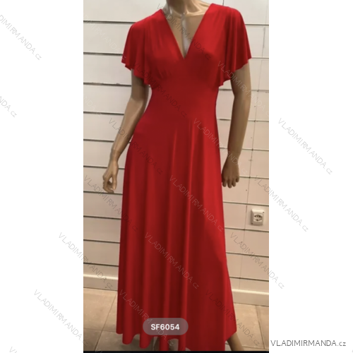 Langes, kurzärmliges Damenkleid (Einheitsgröße S/M) ITALIAN FASHION FMPRP23SF6054