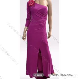 Langes, elegantes Langarmkleid für Damen (Einheitsgröße S/M) ITALIAN FASHION FMPRP23JR-22355