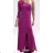 Langes, elegantes Langarmkleid für Damen (Einheitsgröße S/M) ITALIAN FASHION FMPRP23JR-22355