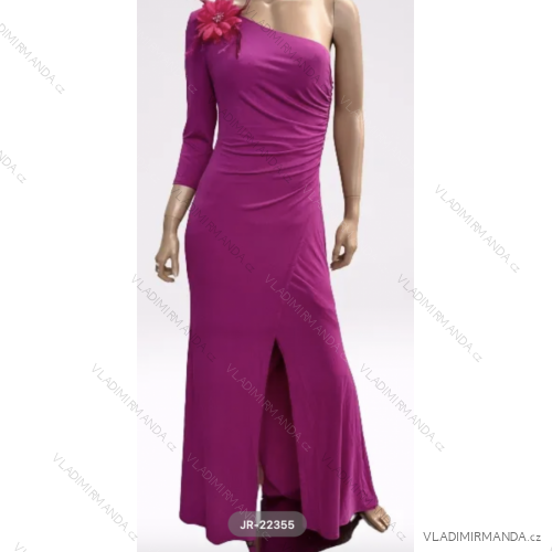 Langes, elegantes Langarmkleid für Damen (Einheitsgröße S/M) ITALIAN FASHION FMPRP23JR-22355