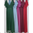 Langes Kurzarmkleid für Damen (Einheitsgröße S/M) ITALIAN FASHION FMPRP23JRE1395
