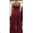 Langes, elegantes Partykleid für Damen mit Trägern (S/M EINHEITSGRÖSSE) ITALIAN FASHION FMPRP23DF8959