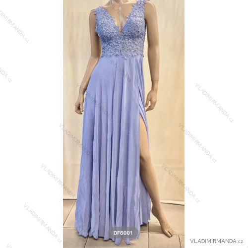 Langes, elegantes Partykleid für Damen mit Trägern (S/M EINHEITSGRÖSSE) ITALIAN FASHION FMPRP23DF6001