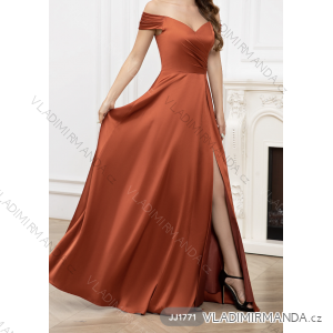 Langes, elegantes Carmen-Kleid für Damen (Einheitsgröße S/M) ITALIAN FASHION FMPRP23JJ1771