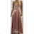 Langes, elegantes, trägerloses Damenkleid (Einheitsgröße S/M) ITALIAN FASHION FMPRP23HM2298