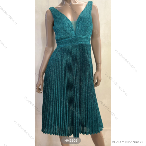 Elegantes Damenkleid mit plissierten Trägern (Einheitsgröße S/M) ITALIAN FASHION FMPRP23HM2306