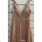 Elegantes Damenkleid mit plissierten Trägern (Einheitsgröße S/M) ITALIAN FASHION FMPRP23HM2306