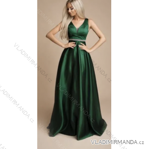 Langes, elegantes Partykleid für Damen mit Trägern (S/M EINHEITSGRÖSSE) ITALIAN FASHION FMPRP232314