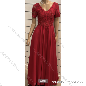 Langes, lässiges Kurzarmkleid für Damen (Einheitsgröße S/M) ITALIAN FASHION FMPRP23JJ1733