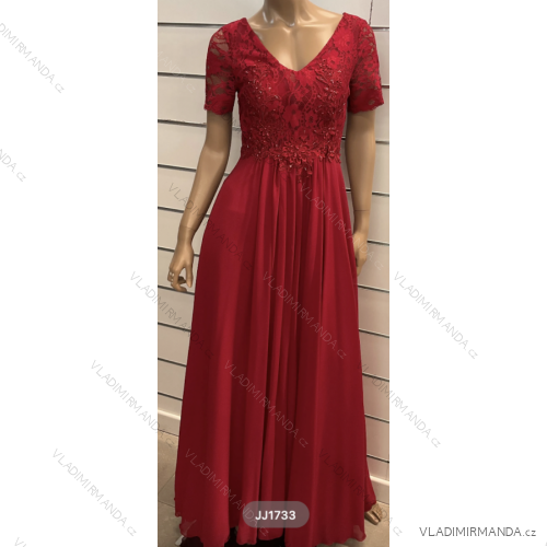 Langes, lässiges Kurzarmkleid für Damen (Einheitsgröße S/M) ITALIAN FASHION FMPRP23JJ1733