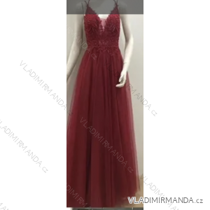 Langes elegantes Damenkleid mit Trägern (S/M EINHEITSGRÖSSE) ITALIAN FASHION FMPRP23DF9108