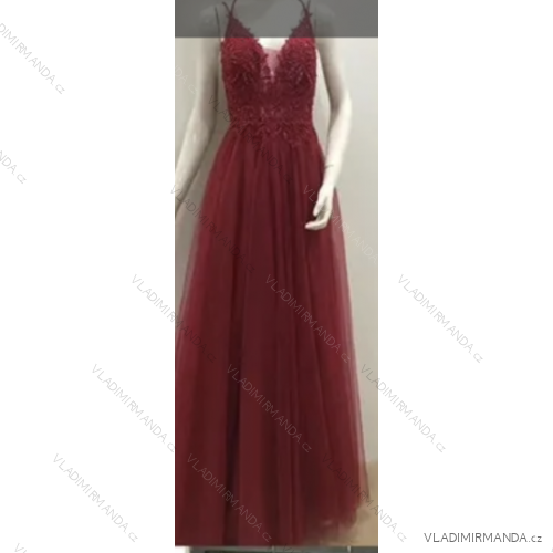 Langes elegantes Damenkleid mit Trägern (S/M EINHEITSGRÖSSE) ITALIAN FASHION FMPRP23DF9108
