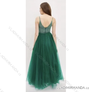 Langes, elegantes Partykleid für Damen mit Trägern (S/M EINHEITSGRÖSSE) ITALIAN FASHION FMPRP239286