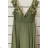 Langes, elegantes Partykleid für Damen mit Trägern (S/M EINHEITSGRÖSSE) ITALIAN FASHION FMPRP23JRE1388
