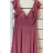 Langes, elegantes Partykleid für Damen mit Trägern (S/M EINHEITSGRÖSSE) ITALIAN FASHION FMPRP23JRE1388