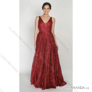 Langes elegantes Damenkleid mit Trägern (S/M EINHEITSGRÖSSE) ITALIAN FASHION FMPRP23DF9137