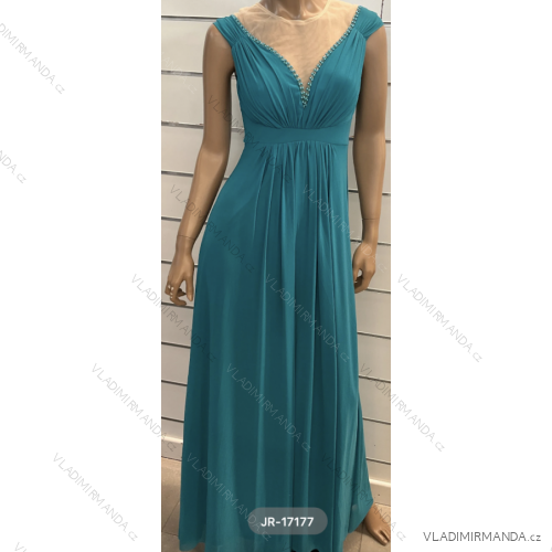 Langes, elegantes ärmelloses Damenkleid (S/M EINHEITSGRÖSSE) ITALIAN FASHION FMPRP23JR-17177