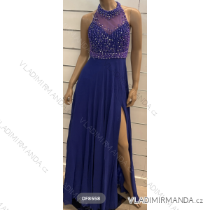 Langes, elegantes, ärmelloses Partykleid für Damen (Einheitsgröße S/M) ITALIAN FASHION FMPRP23DF8558