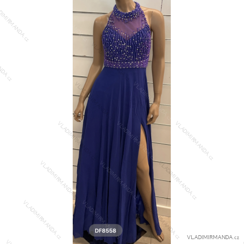 Langes, elegantes, ärmelloses Partykleid für Damen (Einheitsgröße S/M) ITALIAN FASHION FMPRP23DF8558