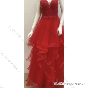 Langes, elegantes Partykleid für Damen mit Trägern (S/M EINHEITSGRÖSSE) ITALIAN FASHION FMPRP23DF8958
