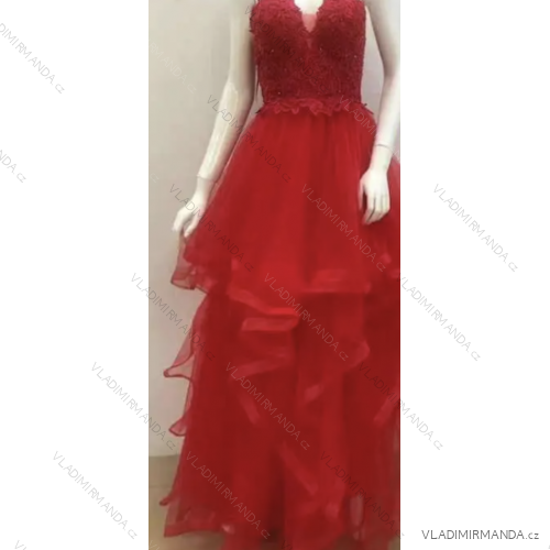 Langes, elegantes Partykleid für Damen mit Trägern (S/M EINHEITSGRÖSSE) ITALIAN FASHION FMPRP23DF8958