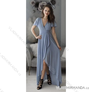 Langes formelles Kurzarmkleid für Damen (Einheitsgröße S/M) ITALIAN FASHION FMPRP23R1413