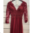 Langes Party-Langarmkleid für Damen (S/M EINHEITSGRÖSSE) ITALIAN FASHION FMPRP23DF8975